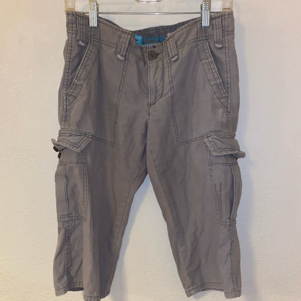 Retro grey capris:))